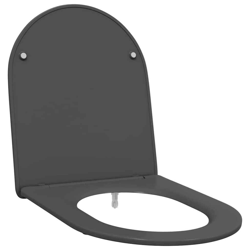 Toilet sæde Antracit 47 x 36 x 3,4 cm Duroplast