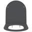 Toilet sæde Antracit 47 x 36 x 3,4 cm Duroplast