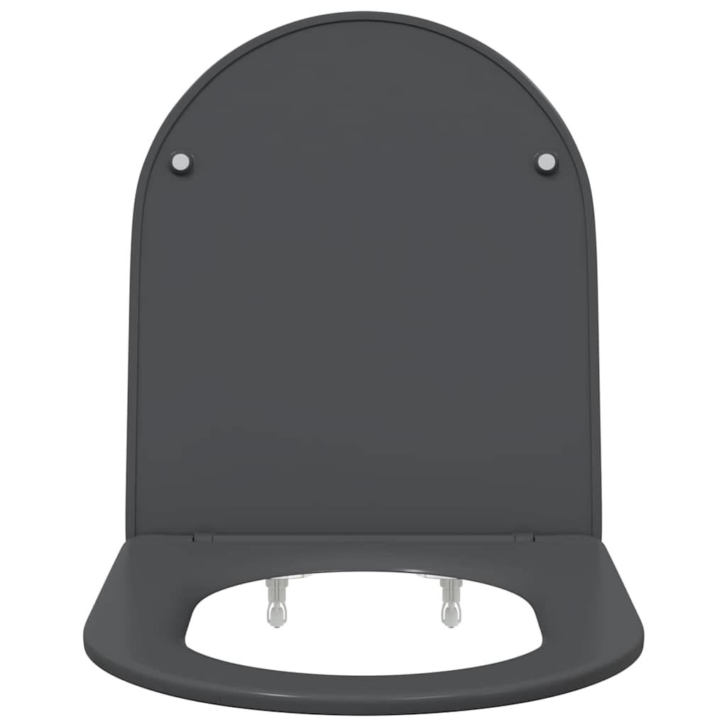 Toilet sæde Antracit 47 x 36 x 3,4 cm Duroplast