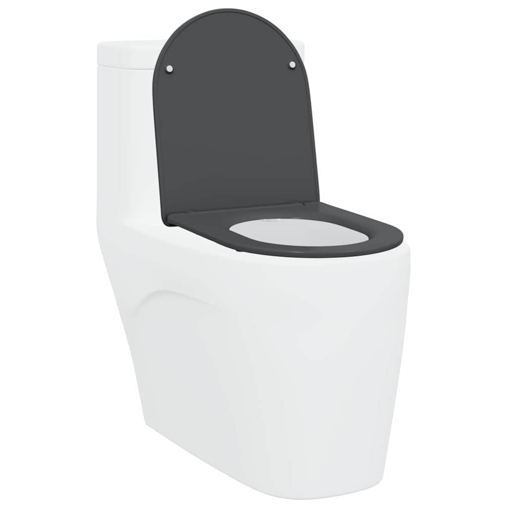 Toilet sæde Antracit 47 x 36 x 3,4 cm Duroplast