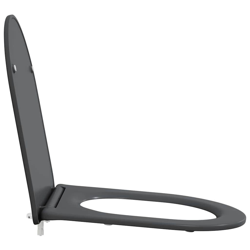 Toilet sæde Antracit 47 x 36 x 3,4 cm Duroplast