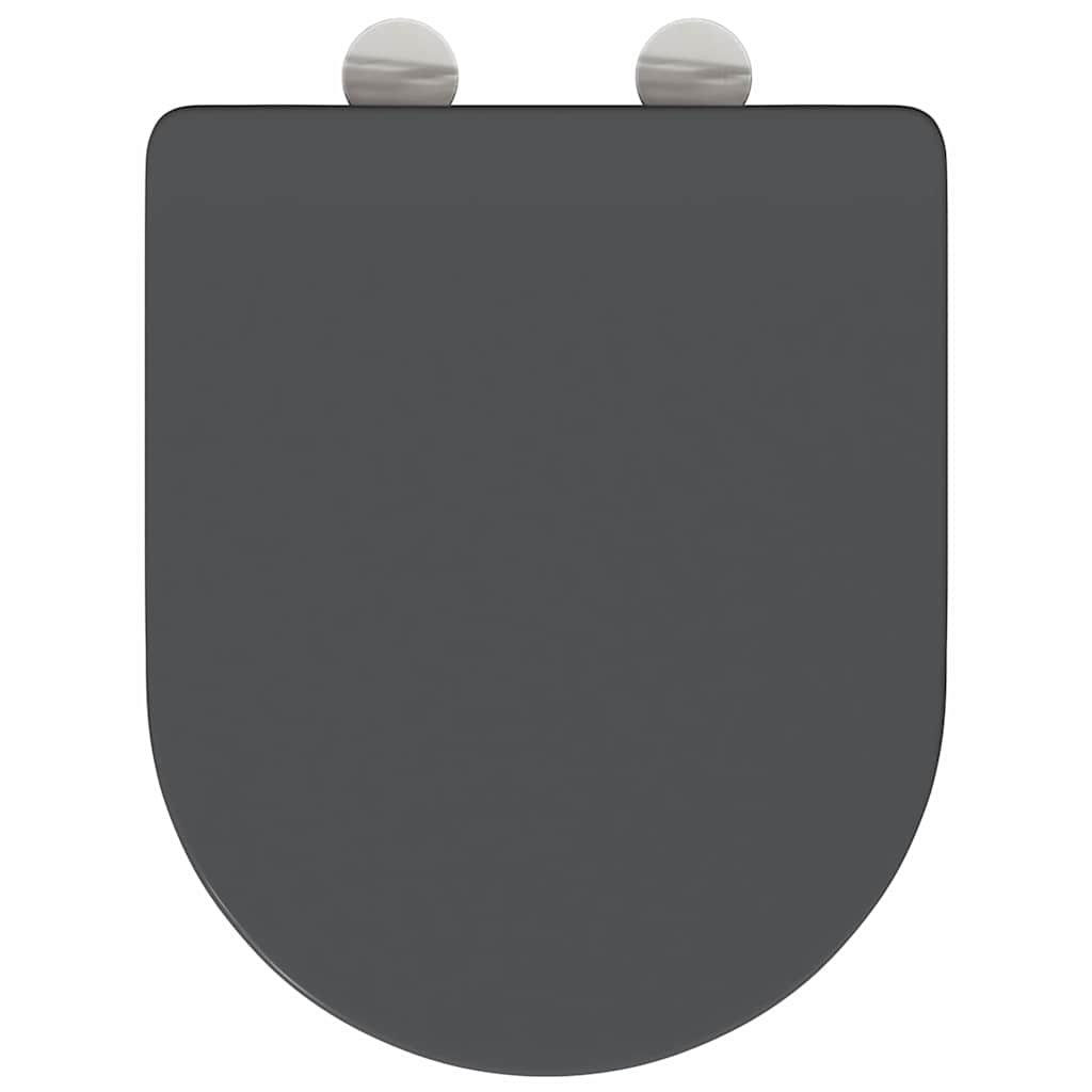 Toilet sæde Antracit 47 x 36 x 3,4 cm Duroplast