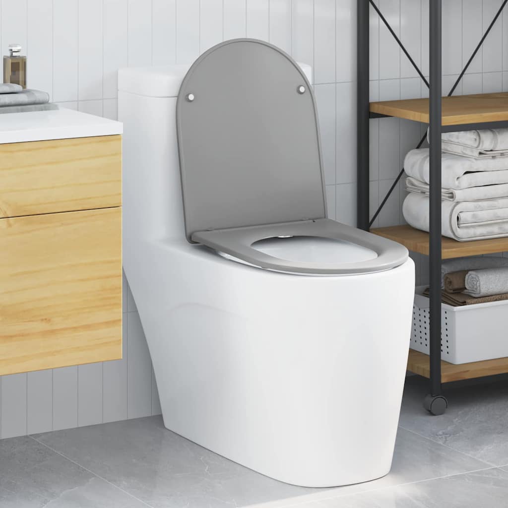 Toilet sæde Grå 47 x 36 x 3,4 cm Duroplast