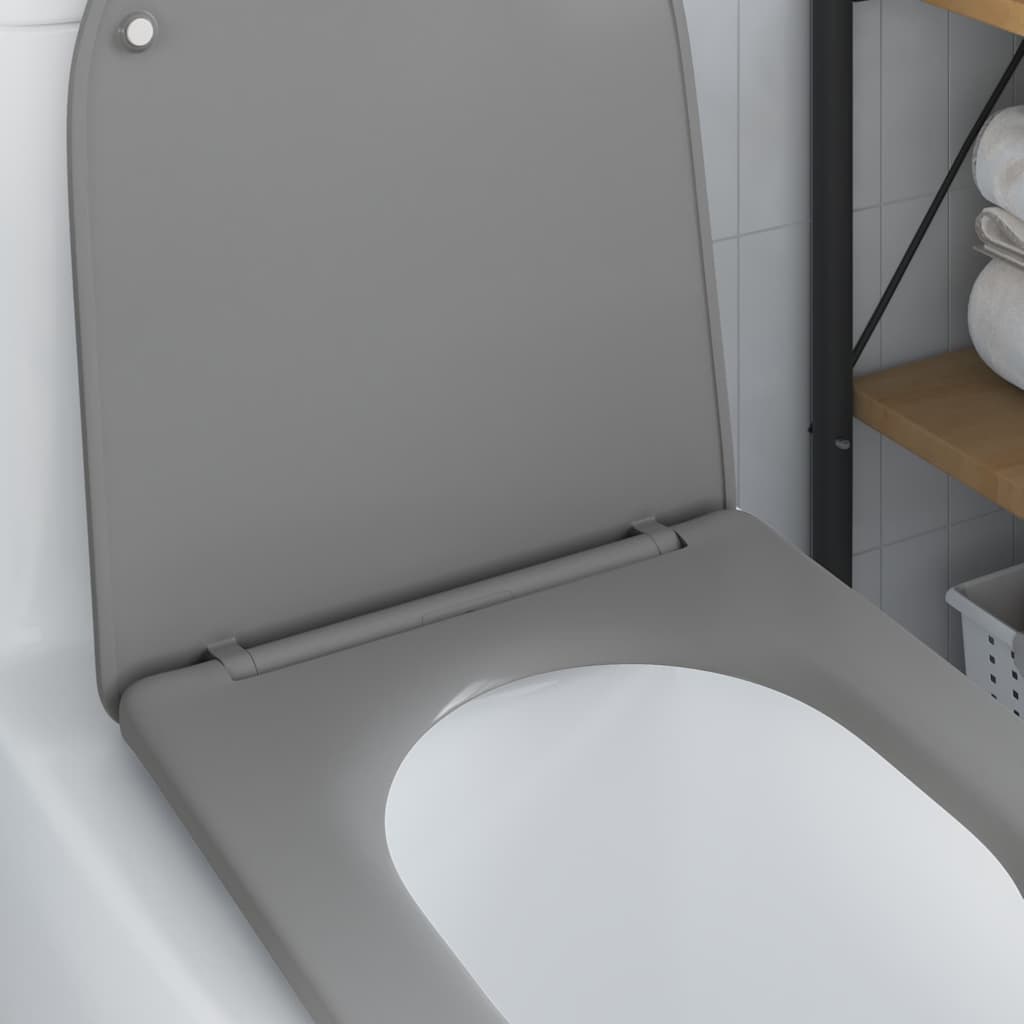 Toilet sæde Grå 47 x 36 x 3,4 cm Duroplast