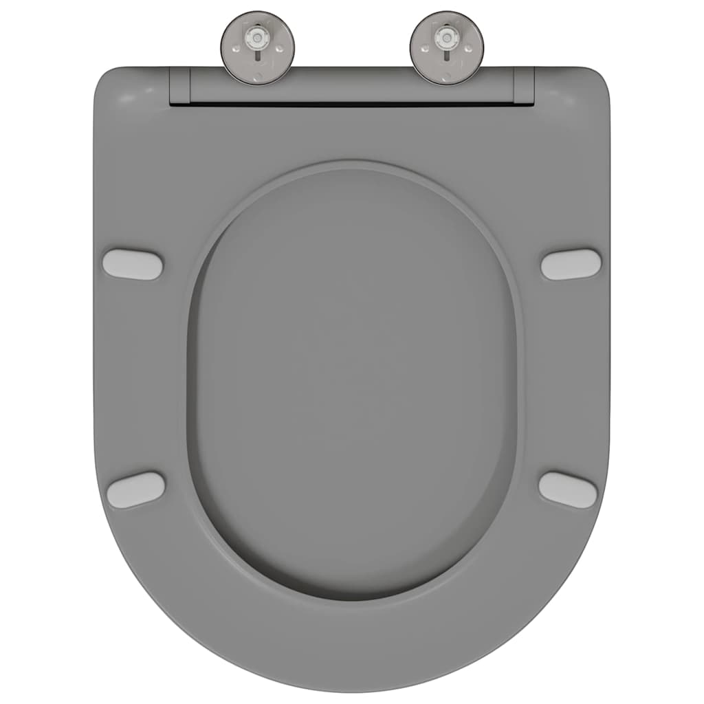 Toilet sæde Grå 47 x 36 x 3,4 cm Duroplast