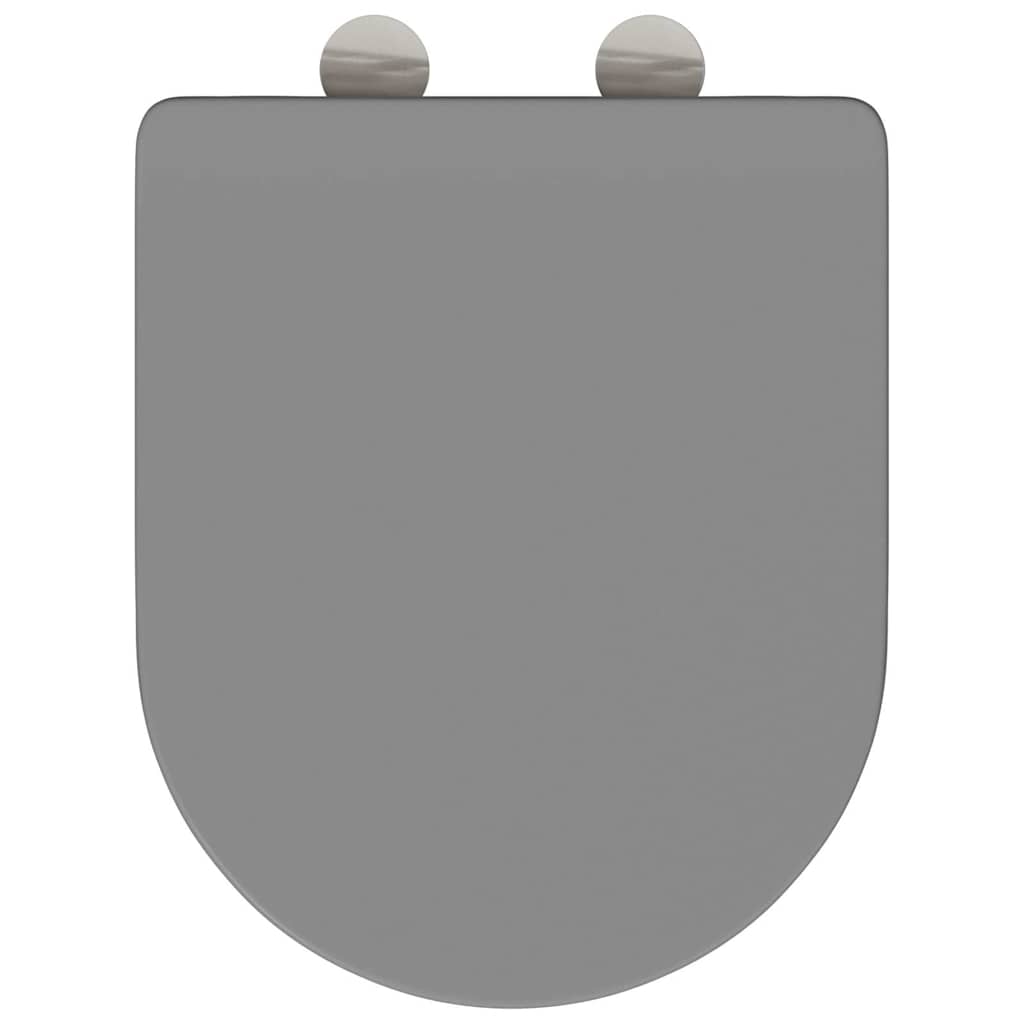 Toilet sæde Grå 47 x 36 x 3,4 cm Duroplast