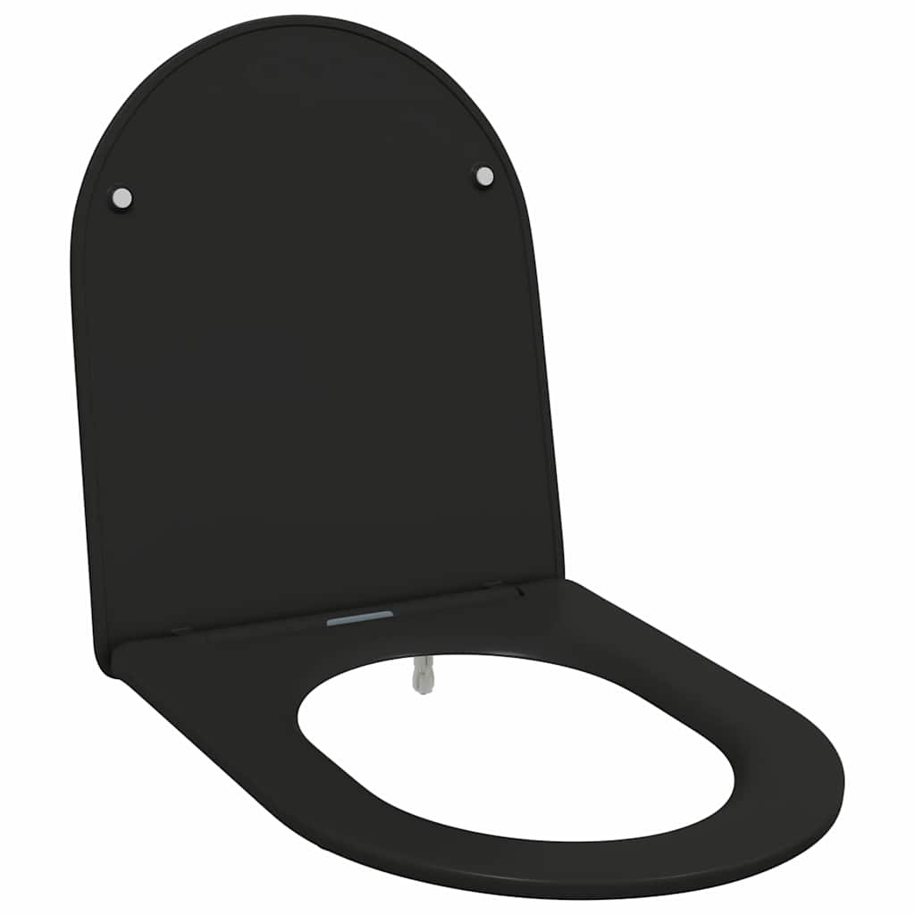 Toilet sæde Sort 47 x 36 x 3,4 cm Duroplast