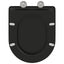 Toilet sæde Sort 47 x 36 x 3,4 cm Duroplast