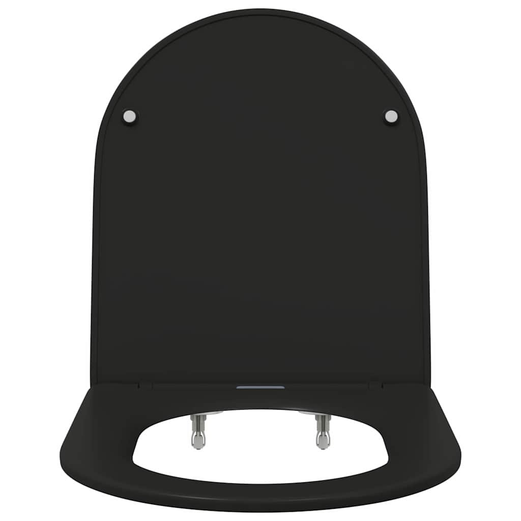 Toilet sæde Sort 47 x 36 x 3,4 cm Duroplast