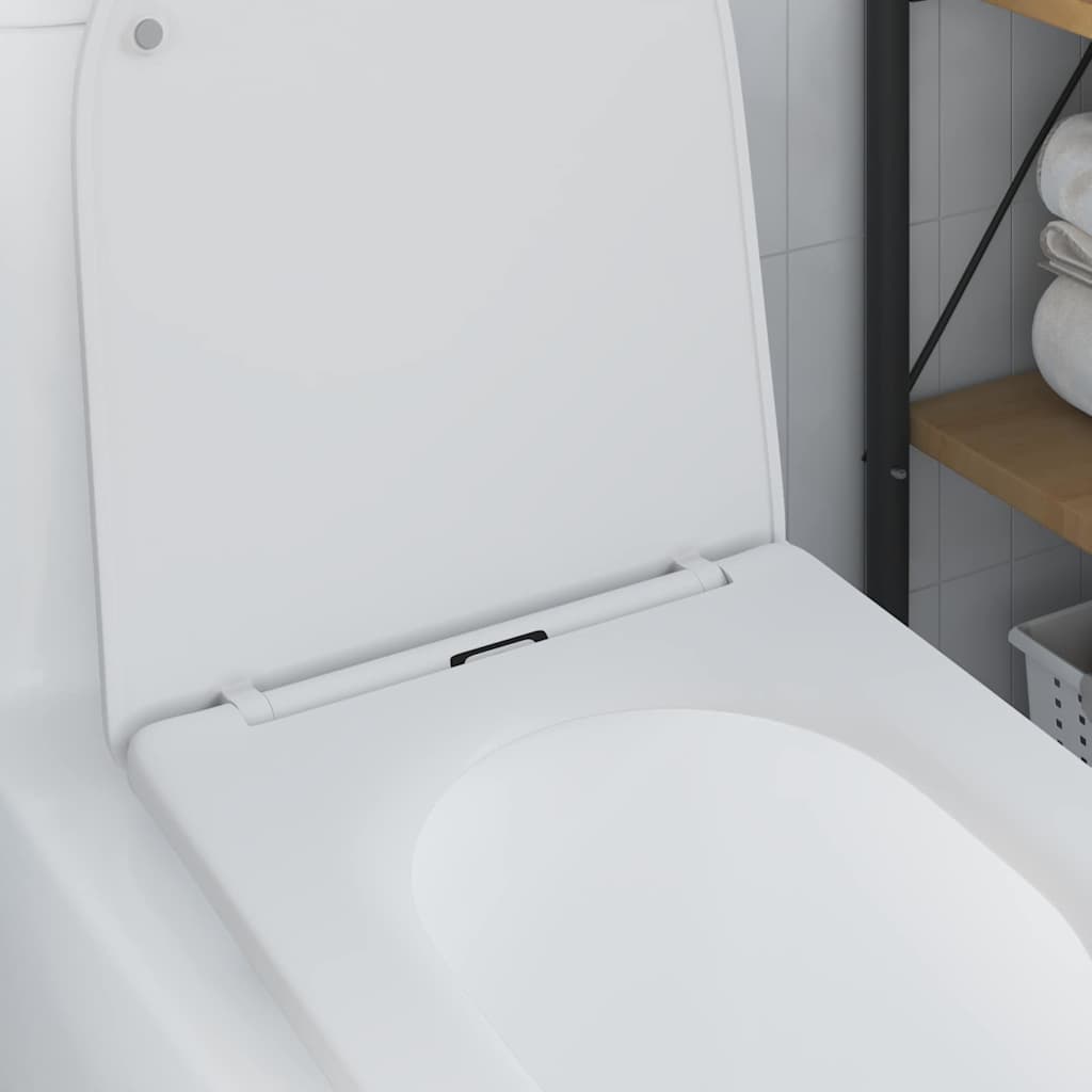 Toilet sæde Hvid 47 x 36 x 3,4 cm Duroplast