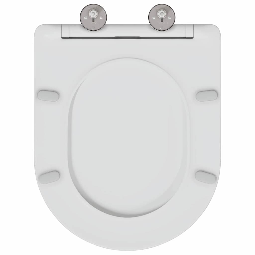 Toilet sæde Hvid 47 x 36 x 3,4 cm Duroplast