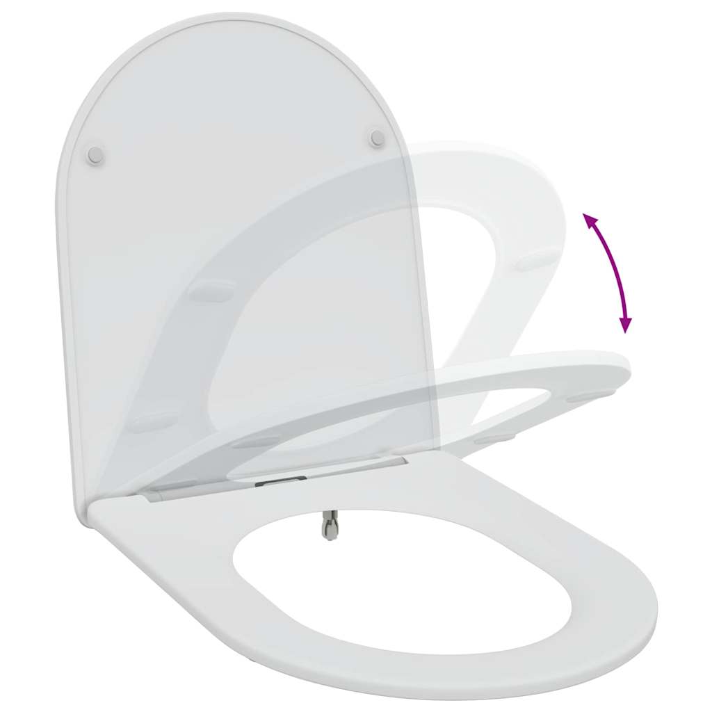 Toilet sæde Hvid 47 x 36 x 3,4 cm Duroplast