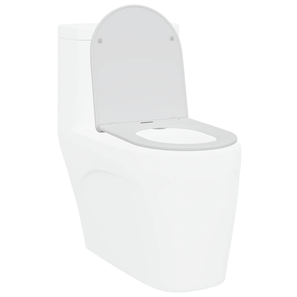 Toilet sæde Hvid 47 x 36 x 3,4 cm Duroplast