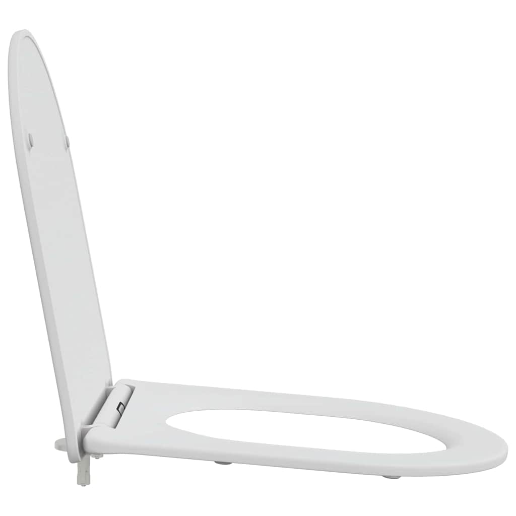 Toilet sæde Hvid 47 x 36 x 3,4 cm Duroplast