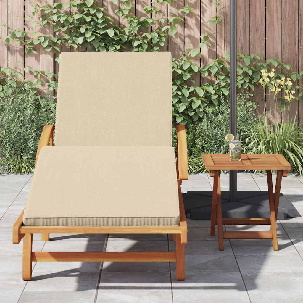 Solstol 2 stk. Massivt Akacietræ Beige