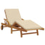 Solstol 2 stk. Massivt Akacietræ Beige