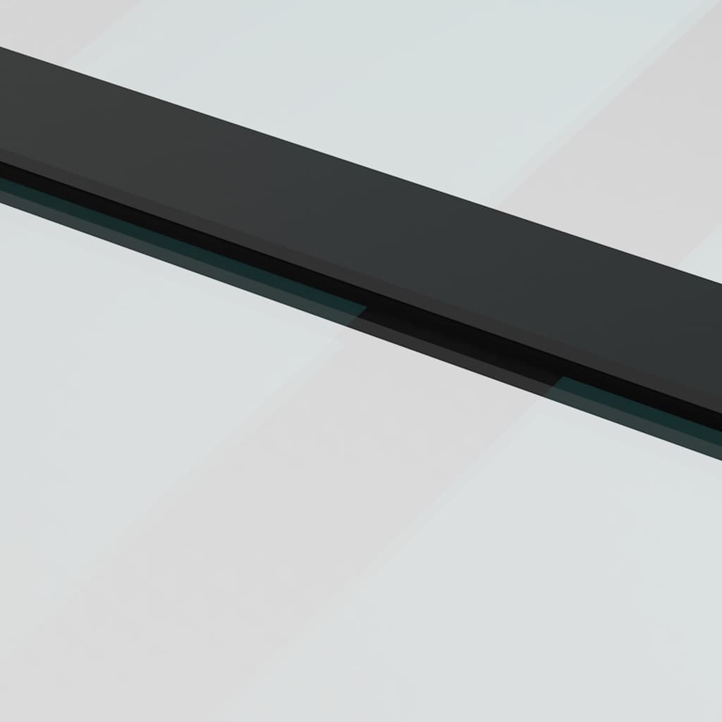 skydedør med hardwaresæt 102,5x205 cm sikkerhedsglas aluminium