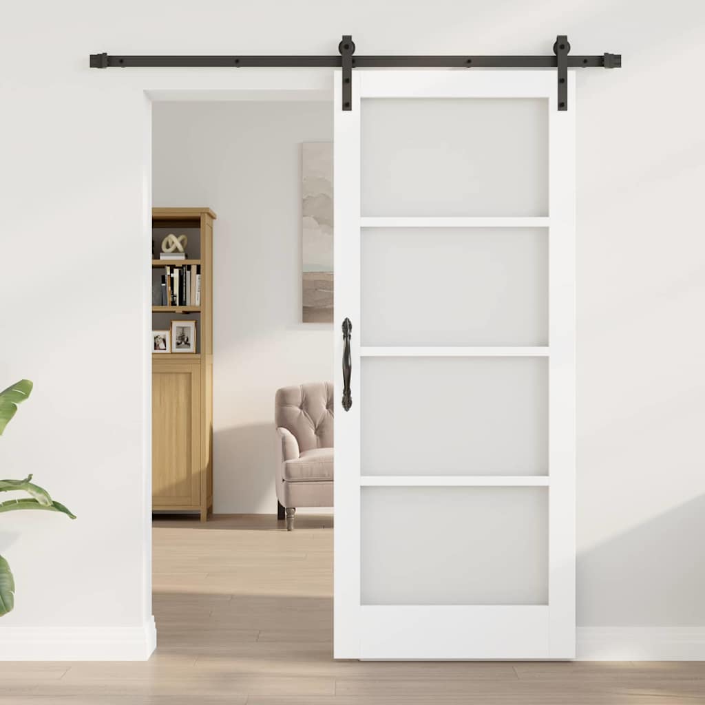 Skydedør ORKDAL Hvid og sort 83 x 202 cm