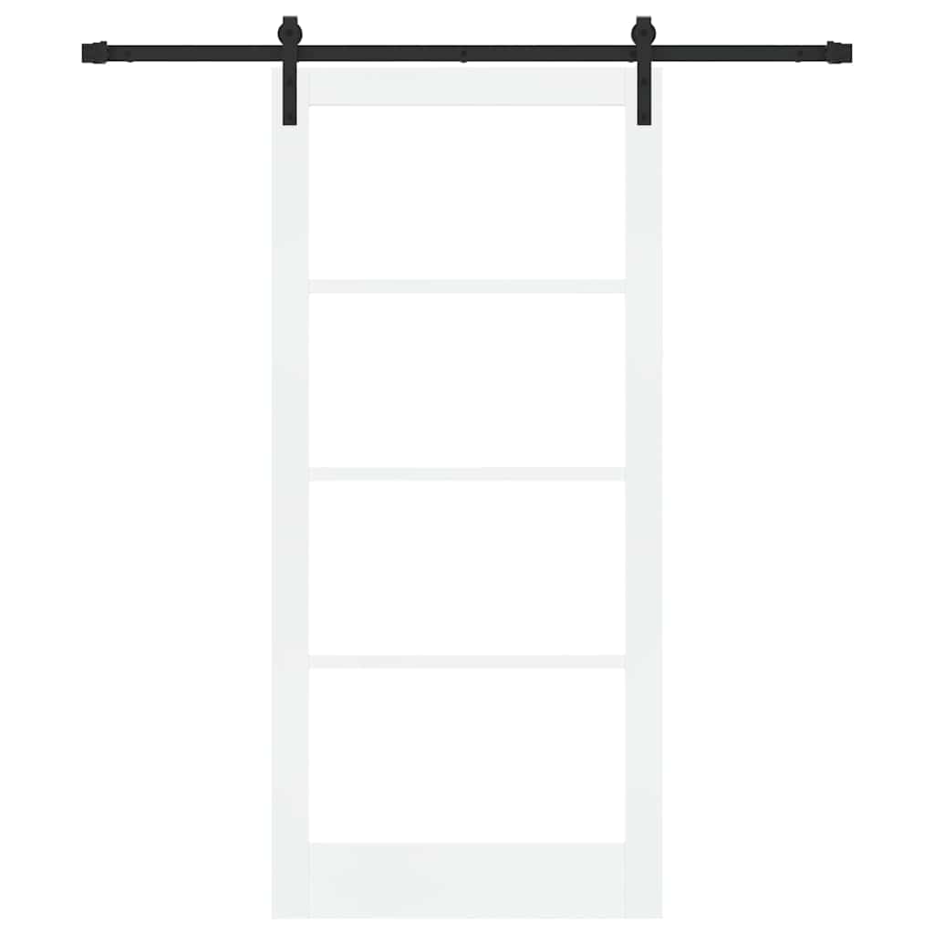 Skydedør ORKDAL Hvid og sort 93 x 202 cm