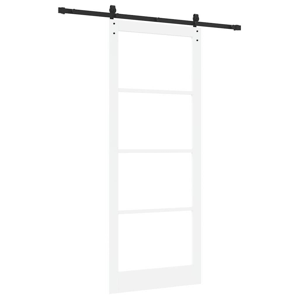 Skydedør ORKDAL Hvid og sort 93 x 232 cm