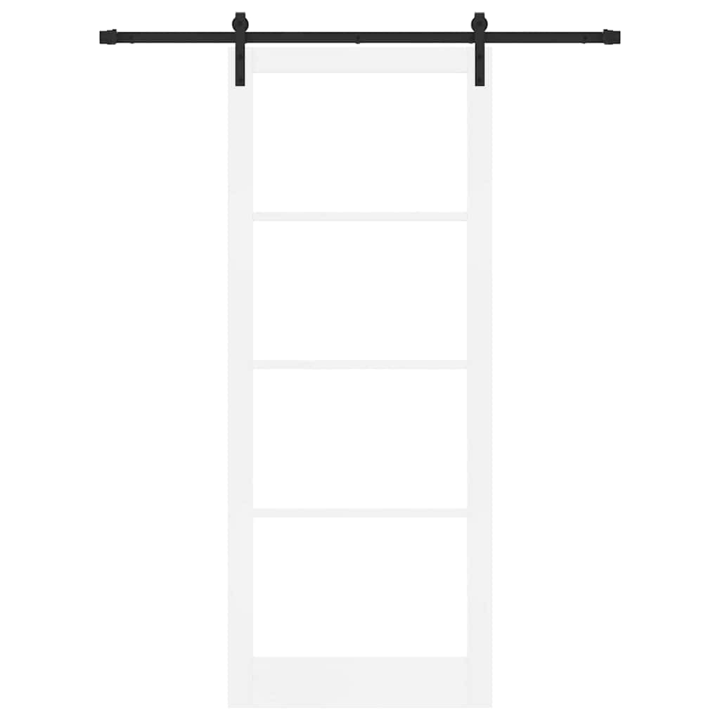 Skydedør ORKDAL Hvid og sort 93 x 232 cm