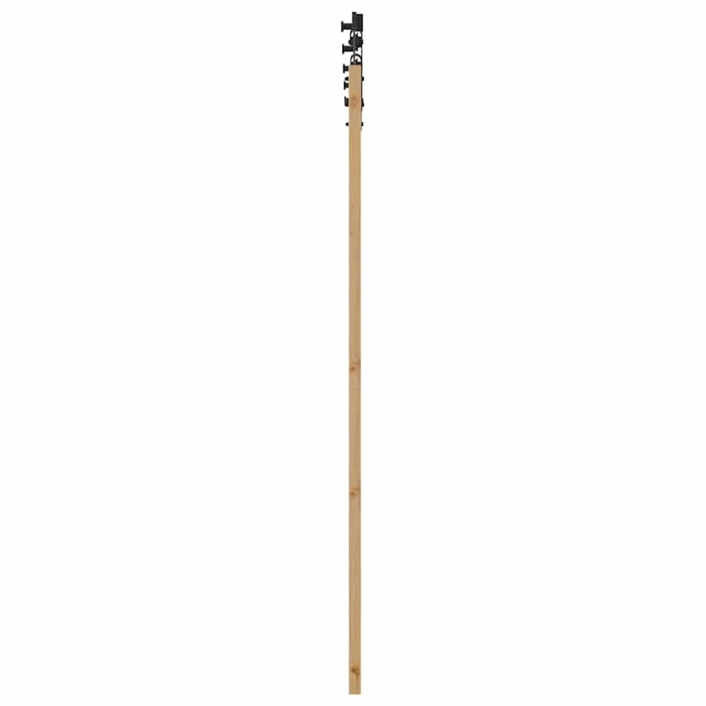 Skydedør ORKDAL Naturlig og sort 61 x 198,5 cm