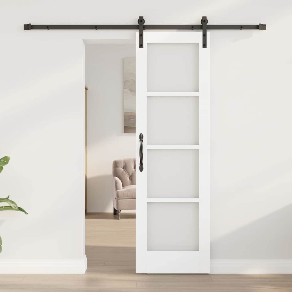 Skydedør ORKDAL Hvid og sort 61 x 198,5 cm