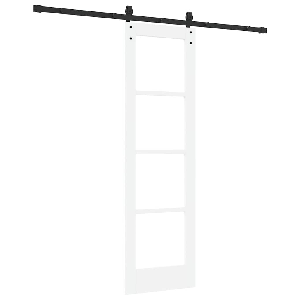 Skydedør ORKDAL Hvid og sort 61 x 198,5 cm