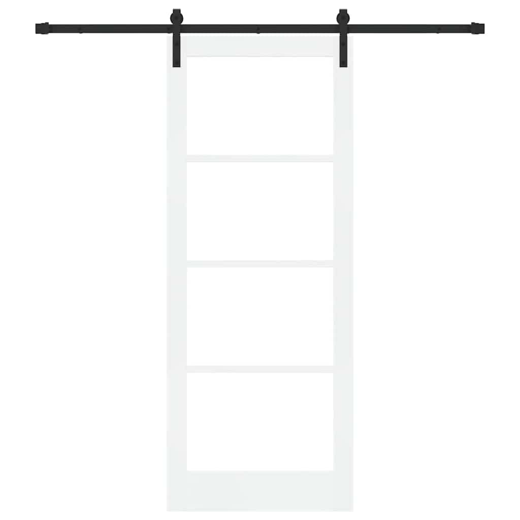 Skydedør ORKDAL Hvid og sort 83 x 211 cm