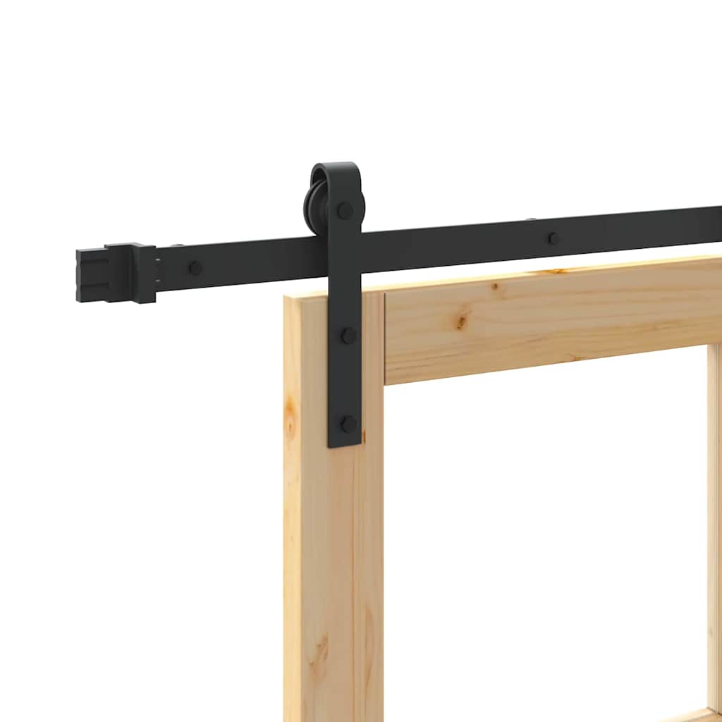 Skydedør ORKDAL Naturlig og sort 93 x 211 cm