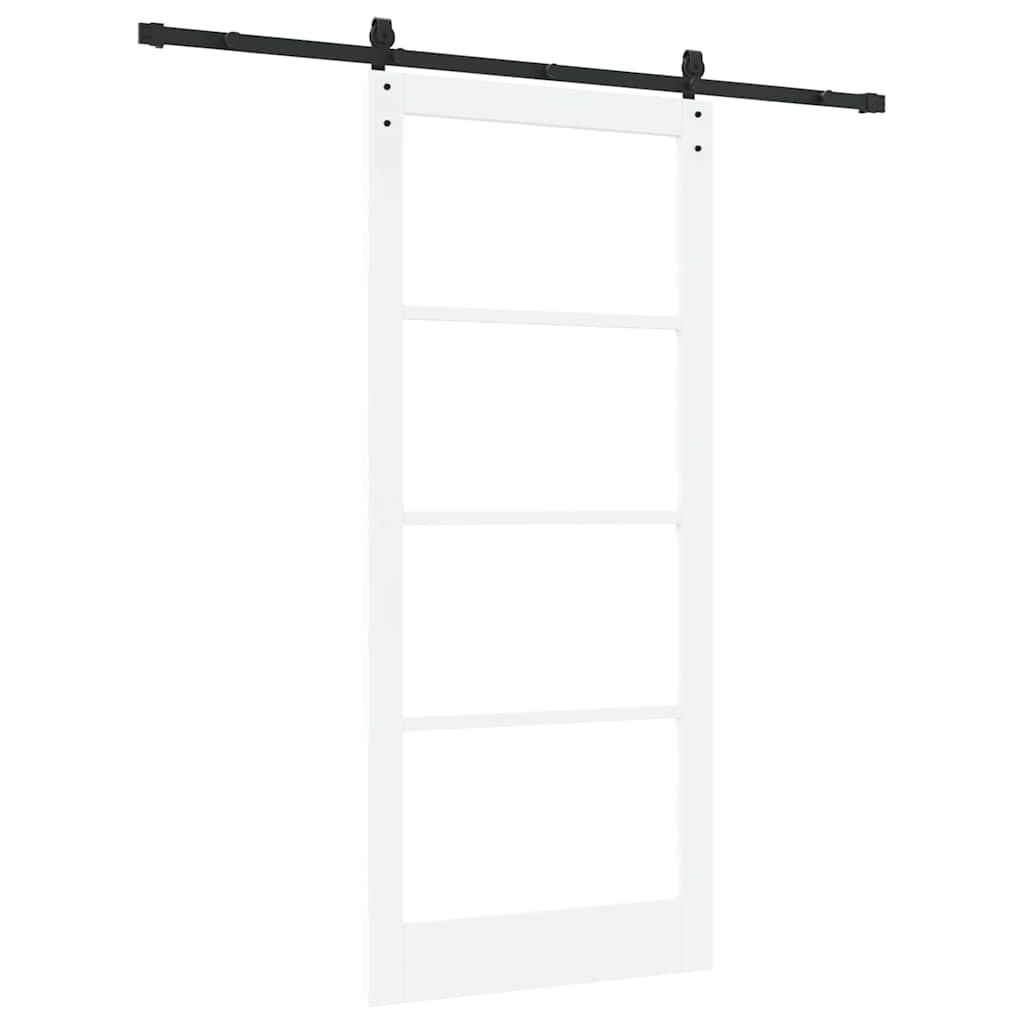 Skydedør ORKDAL Hvid og sort 93 x 211 cm