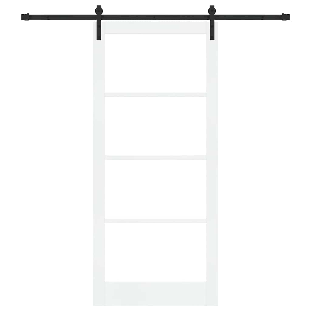 Skydedør ORKDAL Hvid og sort 93 x 211 cm