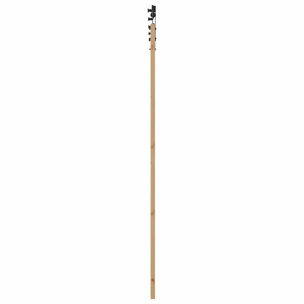 Skydedør ORKDAL Naturlig og sort 93 x 232 cm