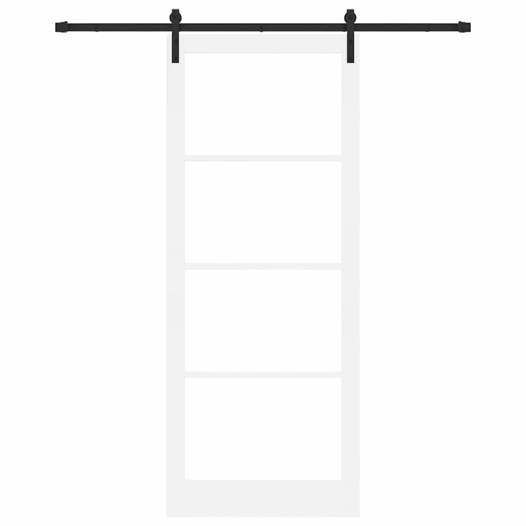 Skydedør ORKDAL Hvid og sort 93 x 232 cm