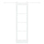 Skydedør ORKDAL Hvid 61 x 198,5 cm Massivt fyrretræ og glas