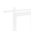 Skydedør ORKDAL Hvid 93 x 211 cm Massivt fyrretræ og glas