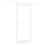 Skydedør ORKDAL Hvid 93 x 211 cm Massivt fyrretræ og glas
