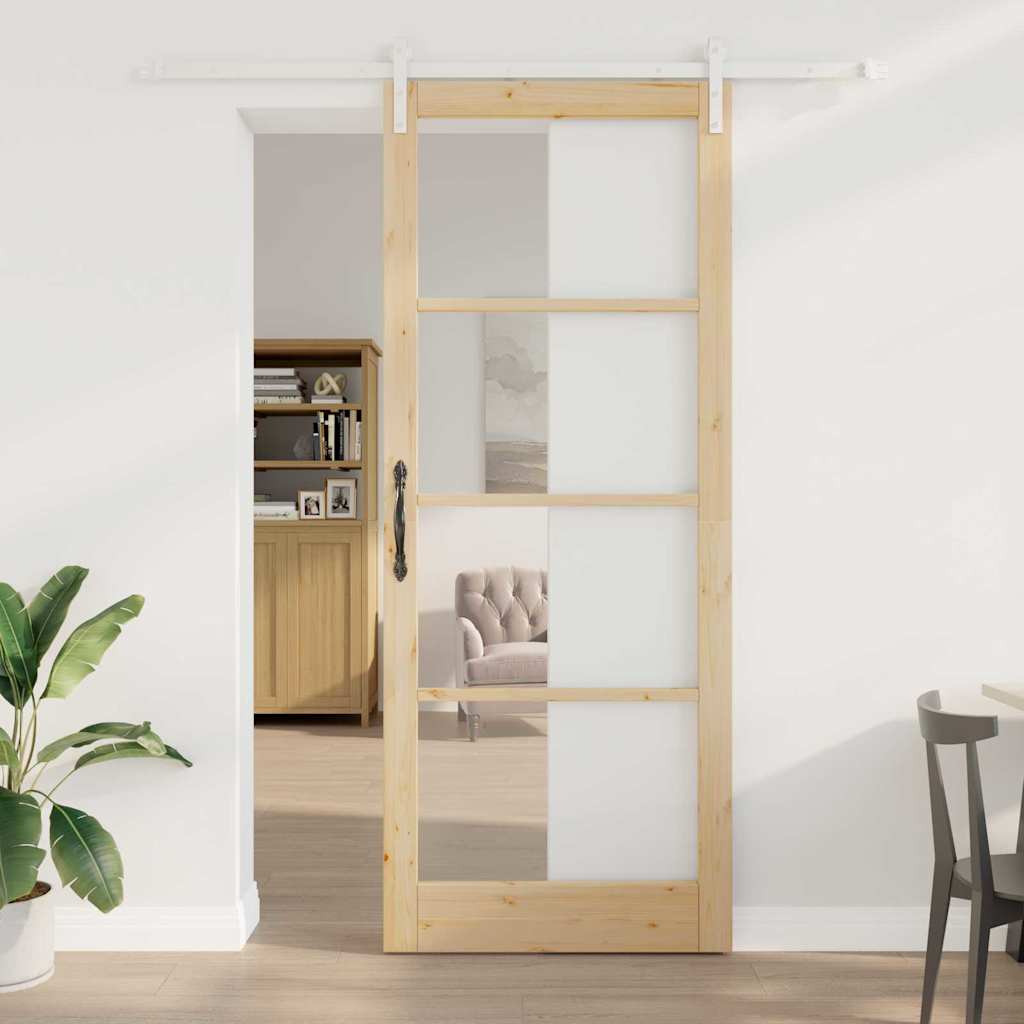 Skydedør ORKDAL Naturfarvet 93 x 232 cm