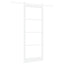 Skydedør ORKDAL Hvid 93 x 232 cm Massivt fyrretræ og glas