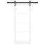 Skydedør ORKDAL Hvid 83 x 202 cm Massivt fyrretræ og glas