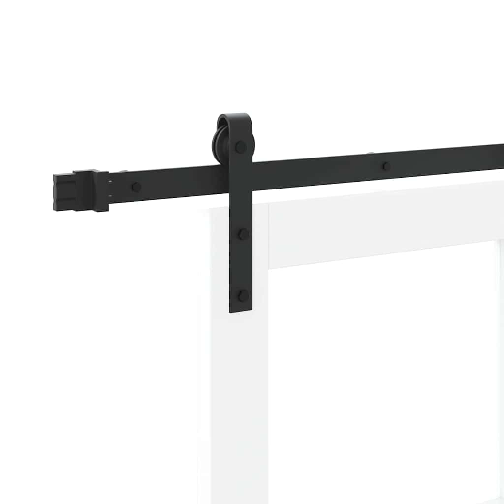 Skydedør ORKDAL Hvid 83 x 211 cm Massivt fyrretræ og glas