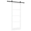 Skydedør ORKDAL Hvid 83 x 211 cm Massivt fyrretræ og glas