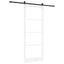 Skydedør ORKDAL Hvid 93 x 232 cm Massivt fyrretræ og glas