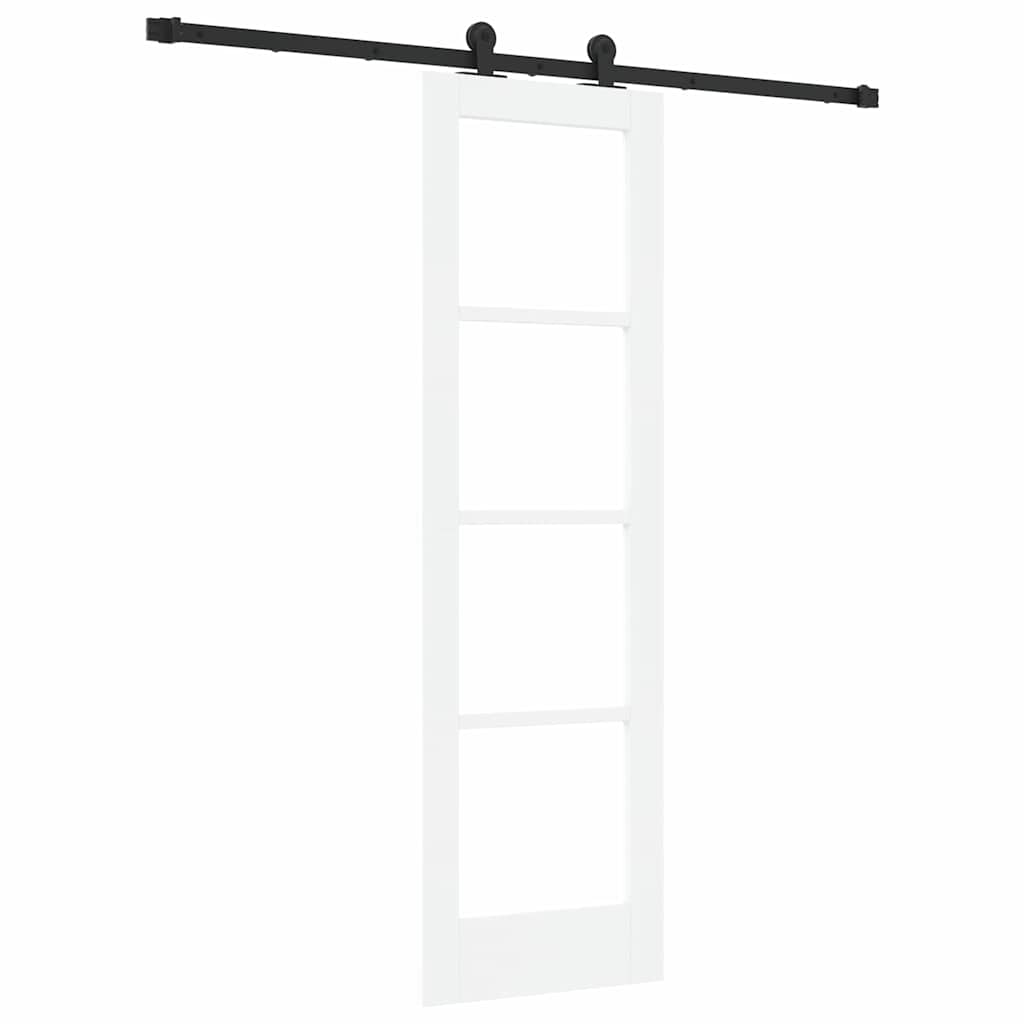 Skydedør ORKDAL 61 x 198,5 cm Massivt fyrretræ og glas
