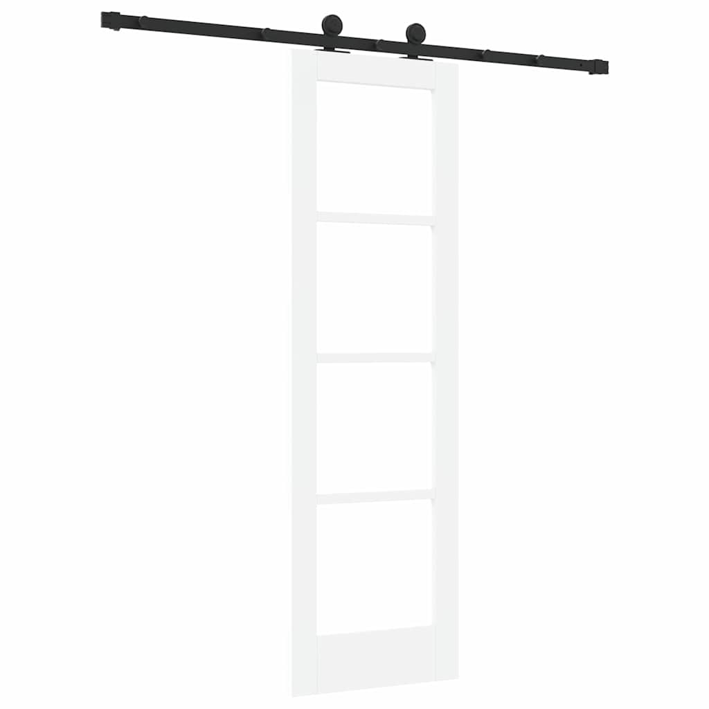 Skydedør ORKDAL 61 x 198,5 cm Massivt fyrretræ og glas