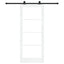Skydedør ORKDAL 83 x 202 cm Massivt fyrretræ og glas