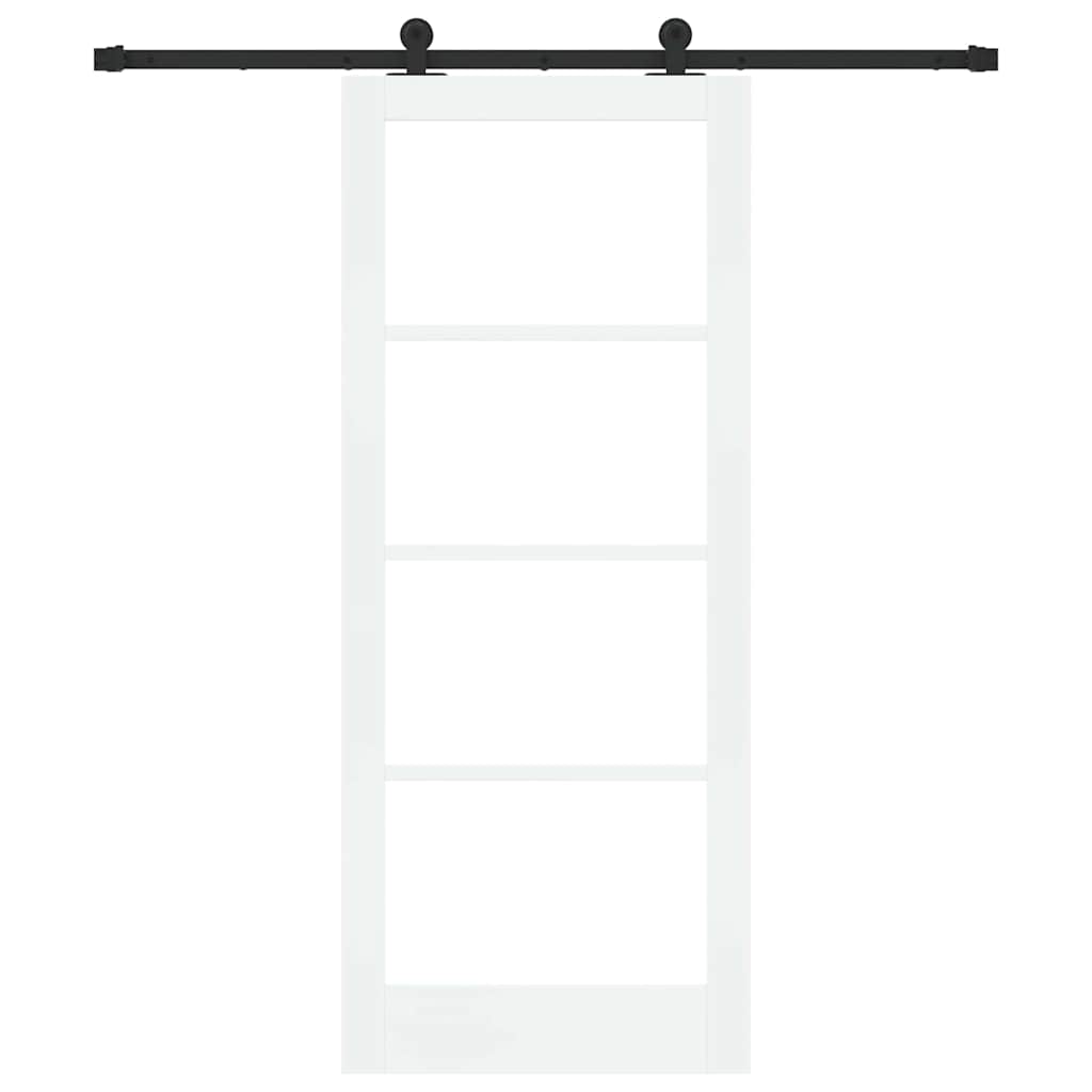 Skydedør ORKDAL 83 x 202 cm Massivt fyrretræ og glas