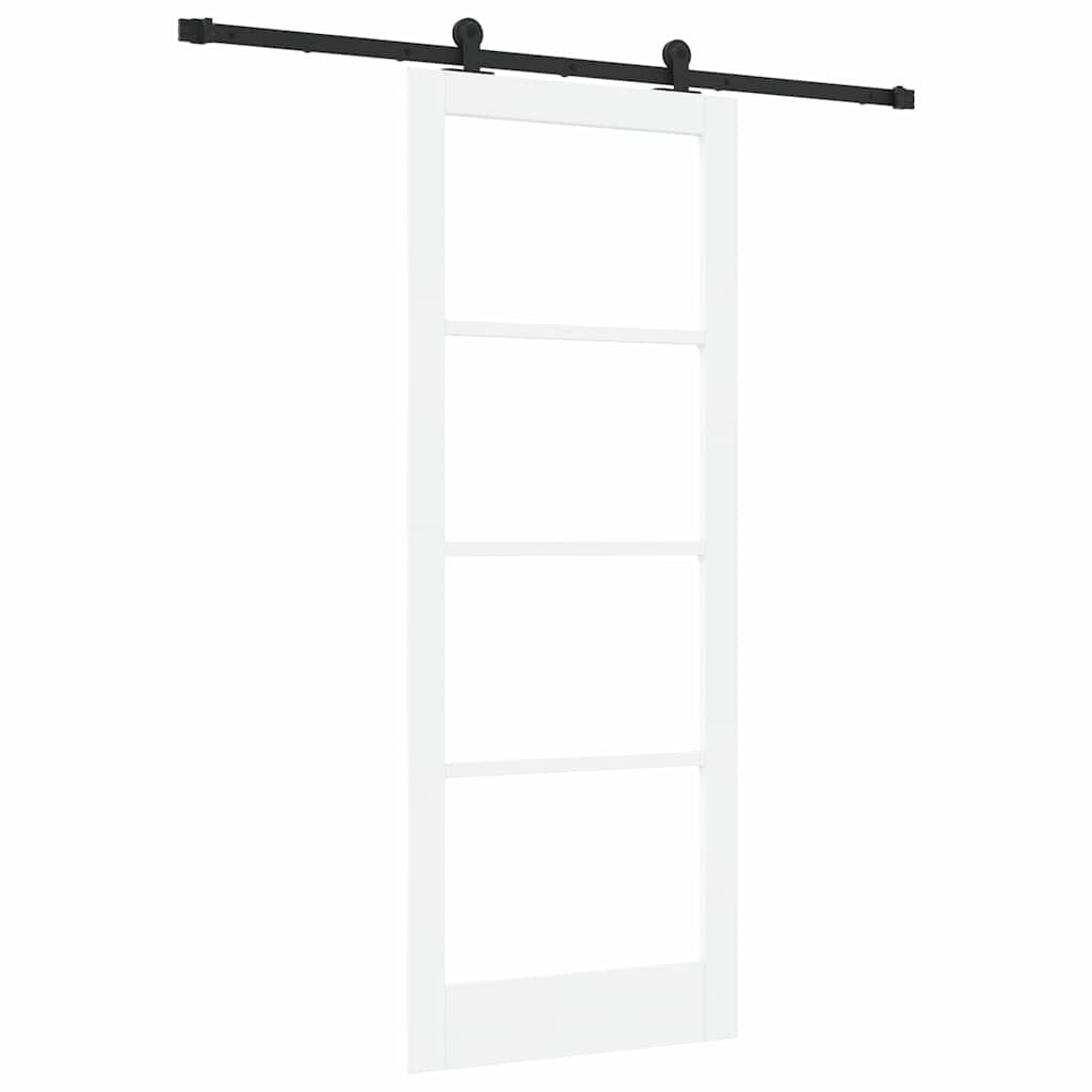 Skydedør ORKDAL 83 x 211 cm Massivt fyrretræ og glas