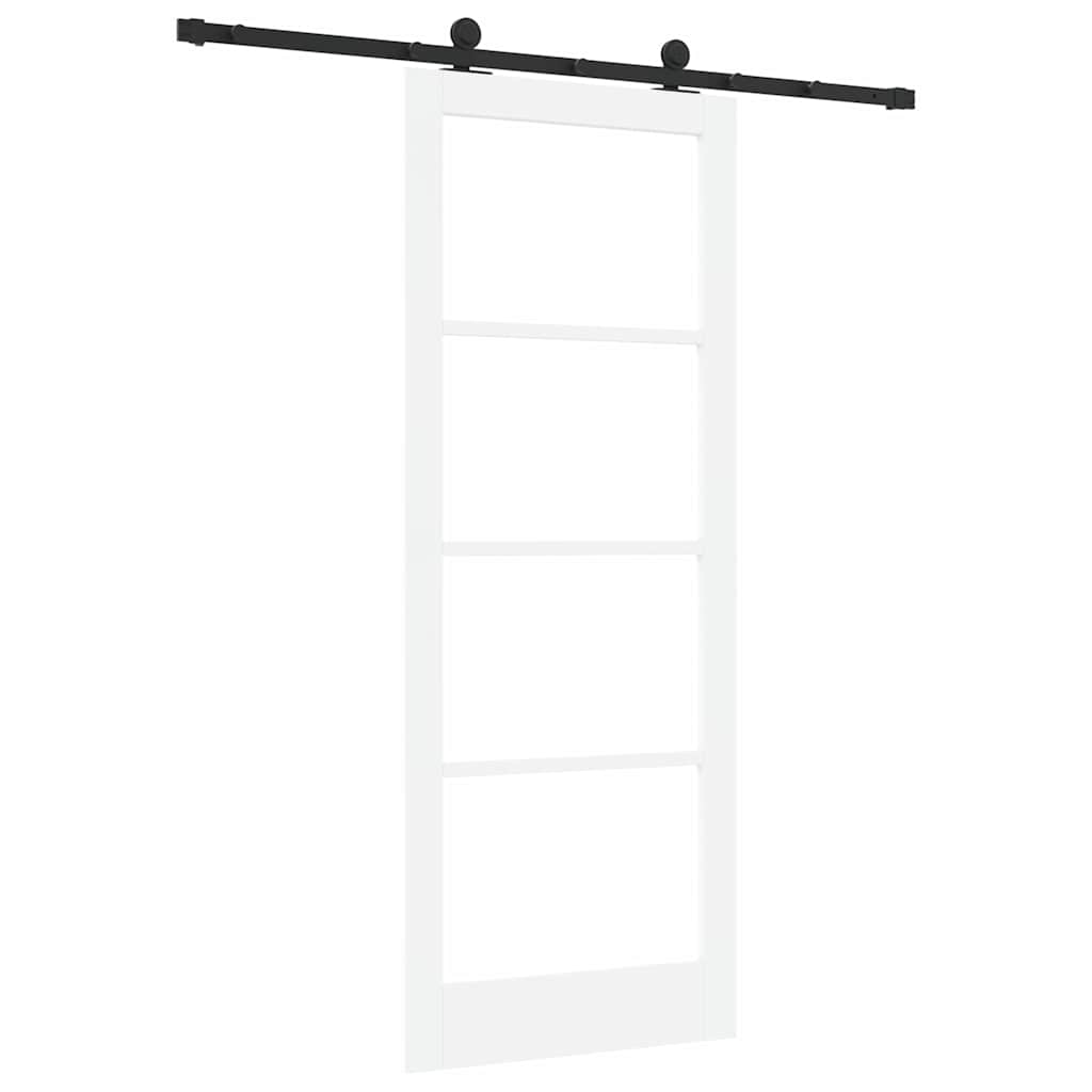Skydedør ORKDAL 83 x 211 cm Massivt fyrretræ og glas