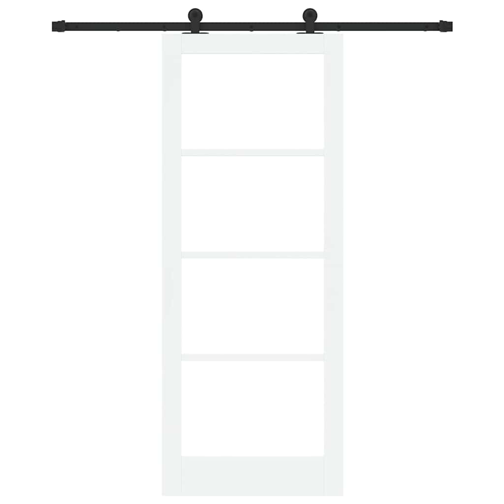Skydedør ORKDAL 83 x 211 cm Massivt fyrretræ og glas
